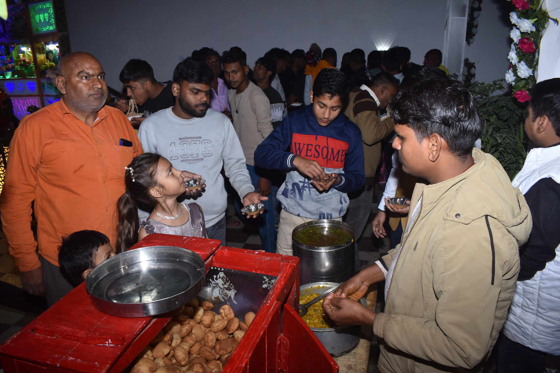 Live chaat and golgappa counter